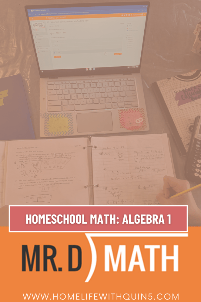 Mr Math Work GAMIFIED: Algebra 1 with Mr. D Math: Middle School Homeschool Math ...